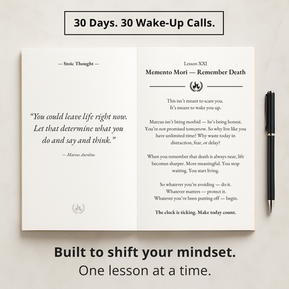 Amor Fati Challenge — 30-Day Stoic Self-Mastery Journal