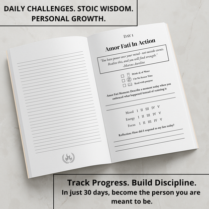 Amor Fati Challenge — 30-Day Stoic Self-Mastery Journal