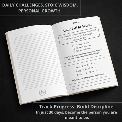 Amor Fati Challenge — 30-Day Stoic Self-Mastery Journal